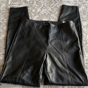 Zara high waisted  Faux Leather Leggings